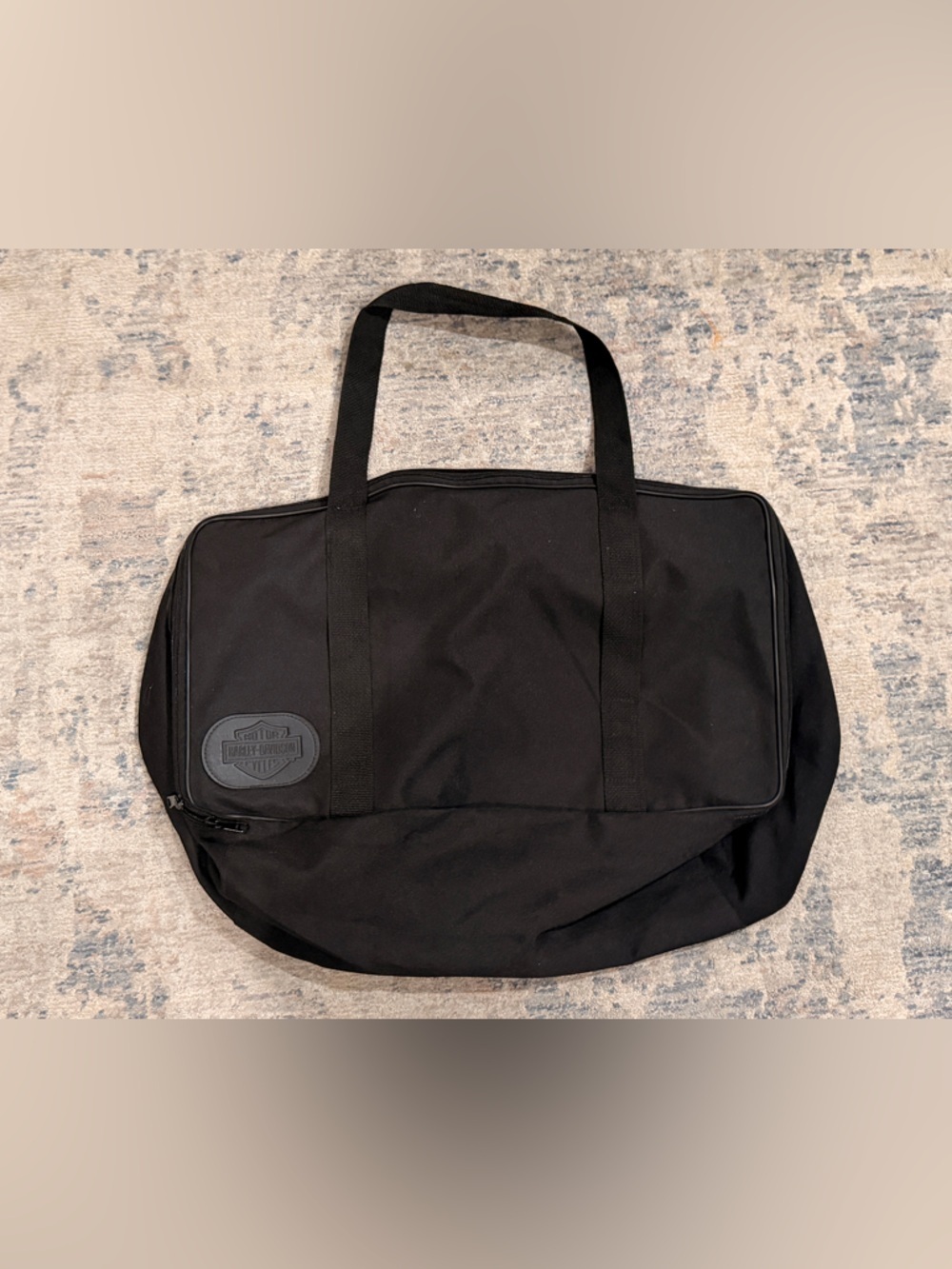 Harley-Davidson Black Duffel Tote Bag with Logo Patch